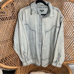 Wild Fable Light Blue Denim Shirt Jacket